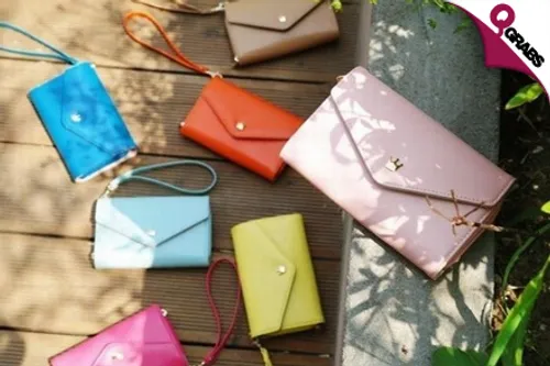For QR35, Keep Your Things Secure and Stylish with a Women’s Wallet with Smart Phone Compartment - Wrist Strap Included - Your Choice of 8 Pretty Colors! (QR99 Value)